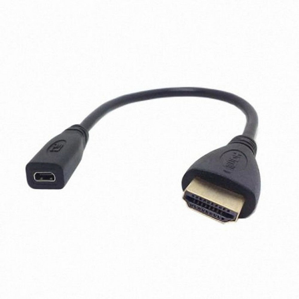 20cm Micro HDMI socket Female to HDMI Male adapter Cable for Tablet Cell Phone HD-026-AMDF