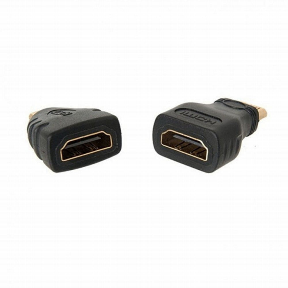 HDMI Source to VGA Female Output Cable with Micro Mini HDMI Adapter for Projector Monitor PC Laptop Black HD-023+038+057
