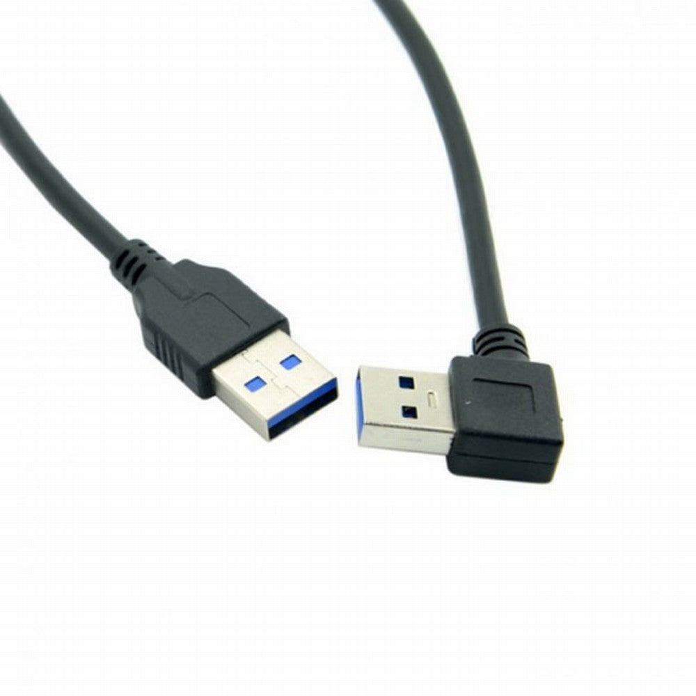 90 Degree Right Angled USB 3.0 A Type Male to Straight A Type Male Data Cable 40cm U3-069-RI