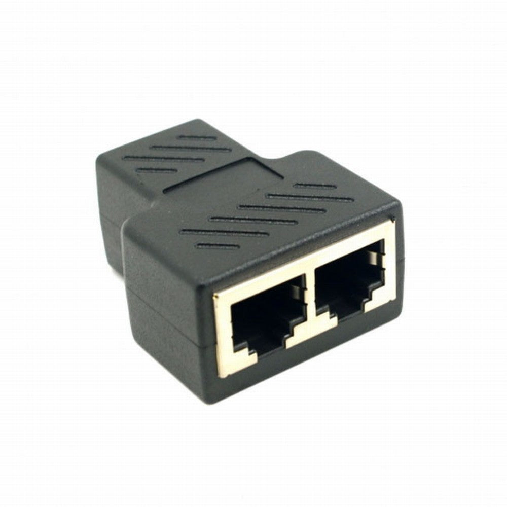STP UTP Cat6 RJ45 8P8C Plug To Dual RJ45 Splitter Network Ethernet Patch Cord Adapter UT-004