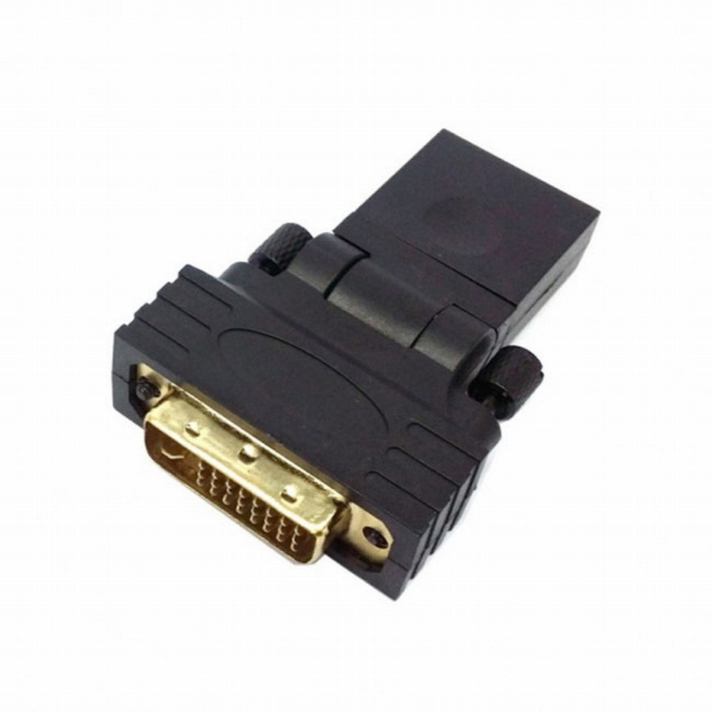 DVI Male to HDMI Female 360 degree Rotating Swivel Adapter for HDTV Video Card 1080P HD-021