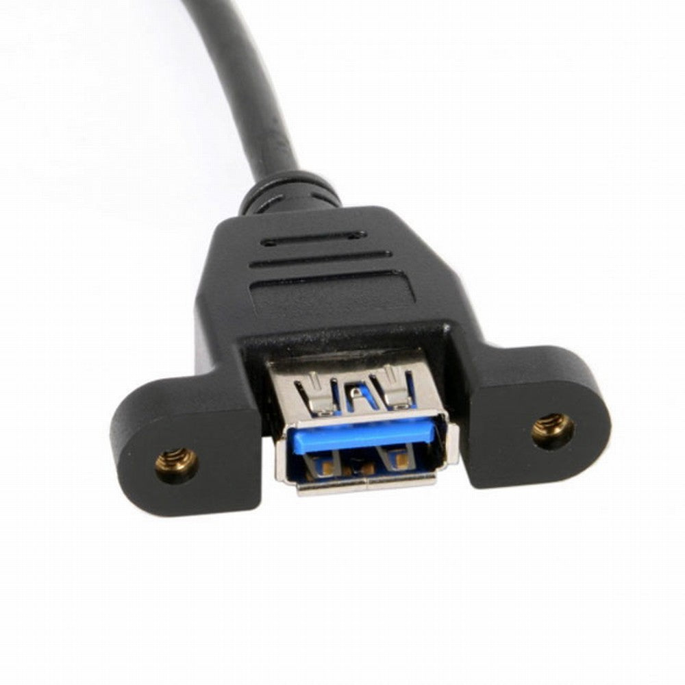 USB 3.1 Front Panel Header to USB 3.0 Type-A Female Extension Cable 50cm Panel Mount Type UC-060