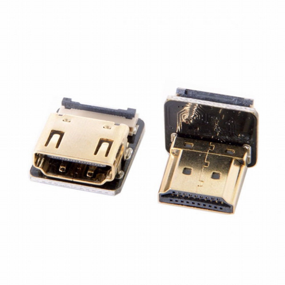 CYFPV Down Angled 90 Degree HDMI Male to Female FPC Flat Cable for HDTV Multicopter Aerial Photography CC-HD-216-DN