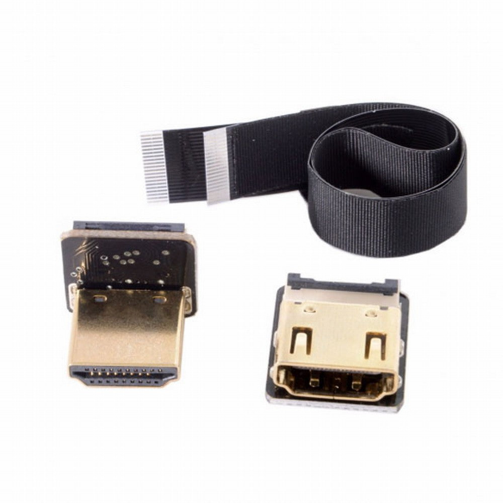 CYFPV Up Angled 90 Degree HDMI Male to Female FPC Flat Cable for HDTV Multicopter Aerial Photography CC-HD-216-UP