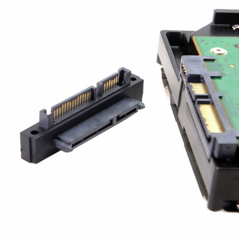 90 Degree Up Angled SATA 22Pin 7+15 Male to SATA 22Pin Female Extension Convertor Adapter SA-121-UP