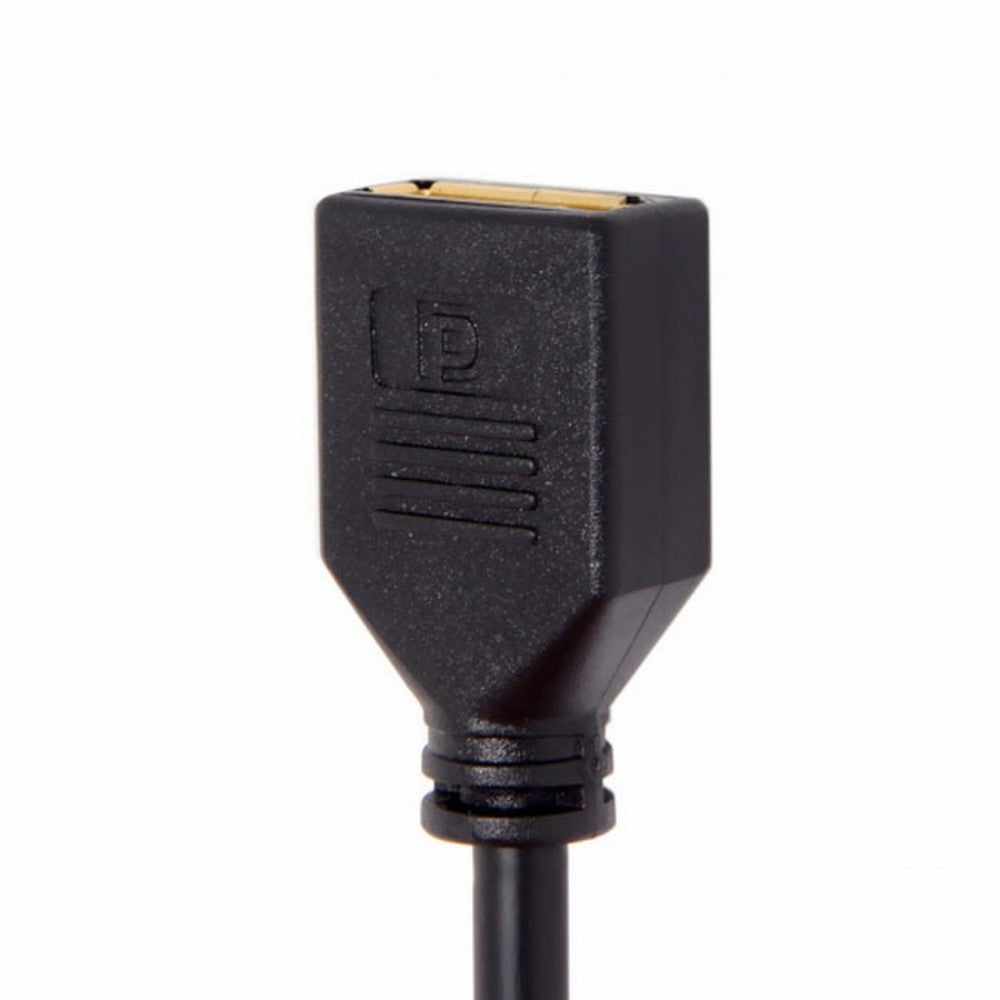 Right Angled Mini DP DisplayPort 90 Degree to DisplayPort Female Cable for Displays Monitors DP-013-RI
