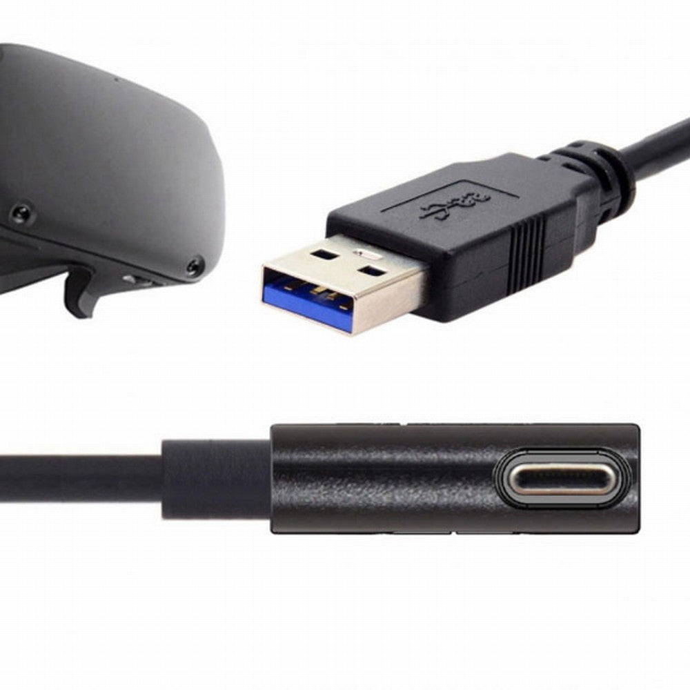 Fit for Oculus Link VR USB 3.1 Type-C Left Right Angled Type to Standard USB3.0 Data Cable CC-UC-135
