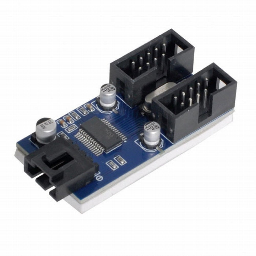 Motherboard 9pin USB 2.0 Header 1 to 2 Female Extension Cable HUB Connector Adapter Port Multilier U2-034
