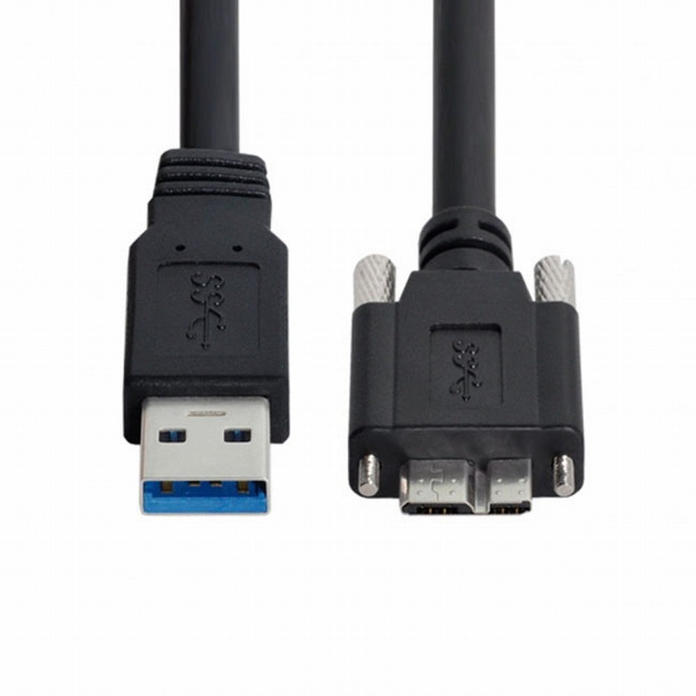 8m USB 3.0 A Type Repeater Cable Male to Micro USB 3.0 B Male with Mount Panel Screws for Camera U3-106-8.0M