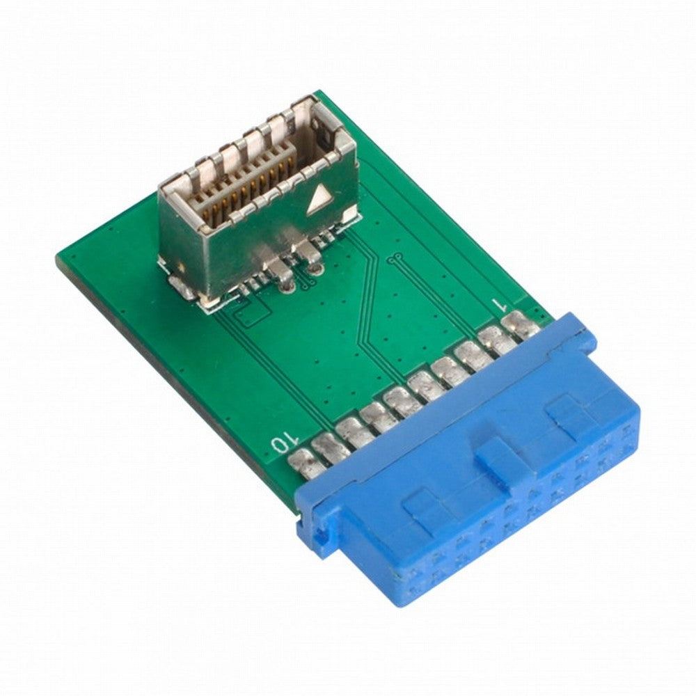 USB 3.1 Front Panel Socket Key-B Type-E to USB 3.0 20Pin Header Male Extension Adapter for Motherboard UC-151