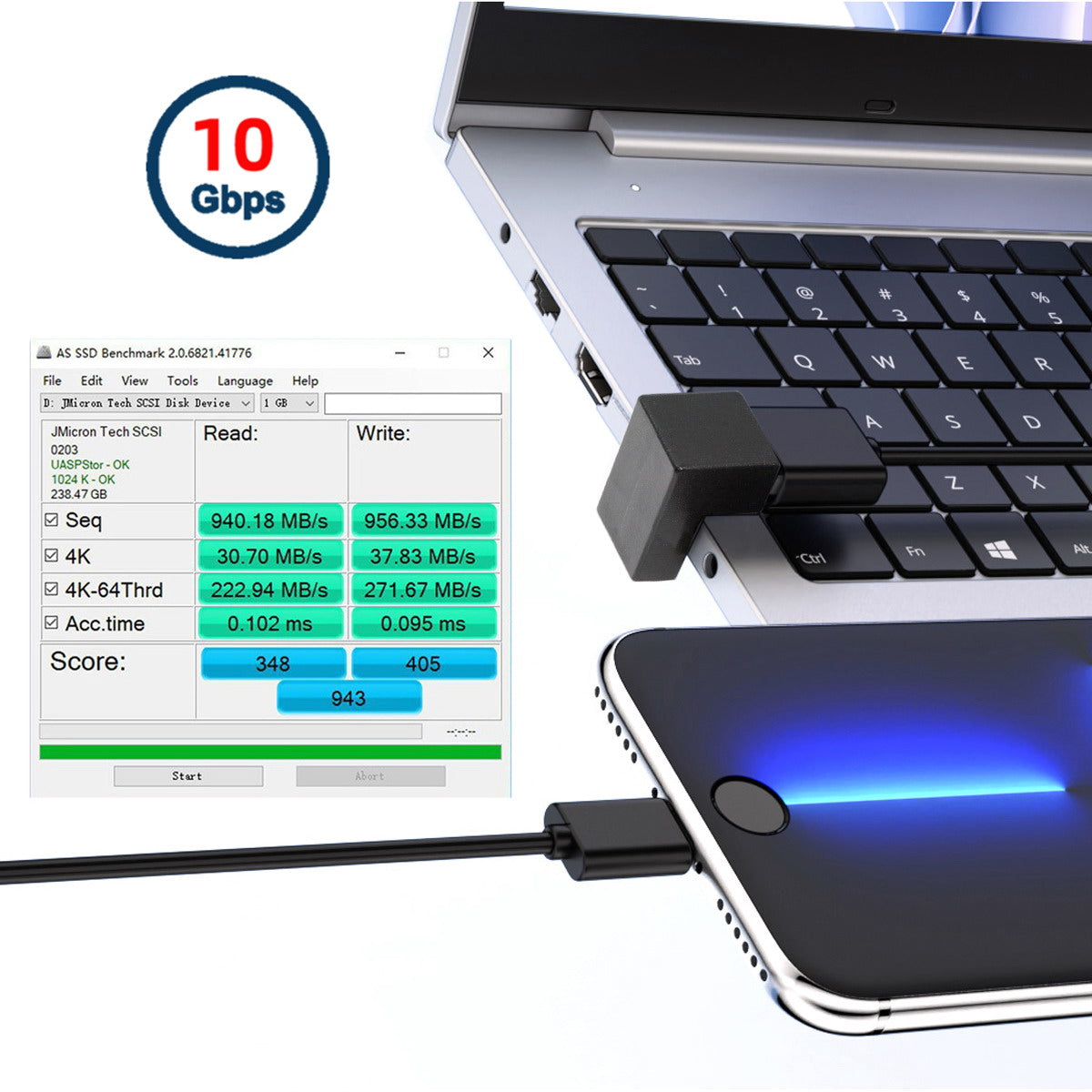 360 Degree Up Down Angled Type-C USB-C OTG to USB 3.0 Female Extension Adapter for Cell Phone Tablet UC-088