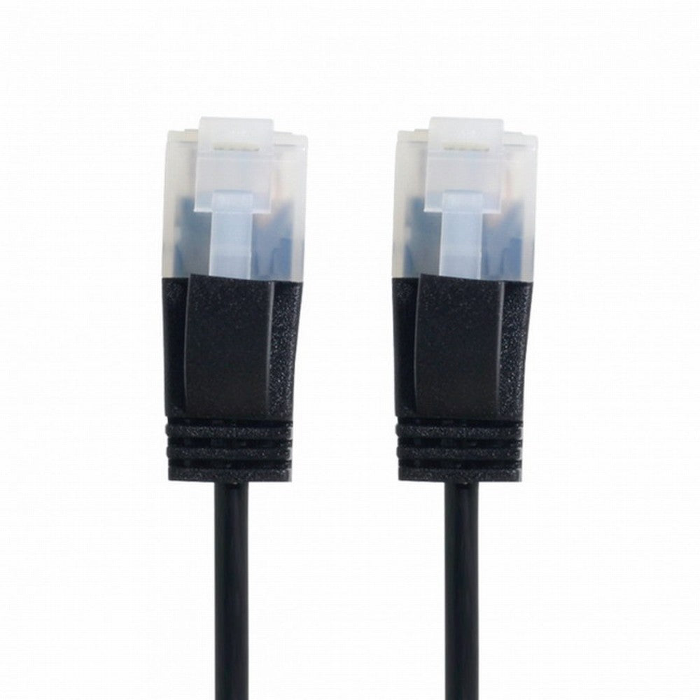 Ultra Slim Cat6 Ethernet Cable RJ45 Straight Direction TP Network Cable Patch Cord 90 Degree Cat6a Lan for Laptop Router TV BOX CC-UT-009-BK
