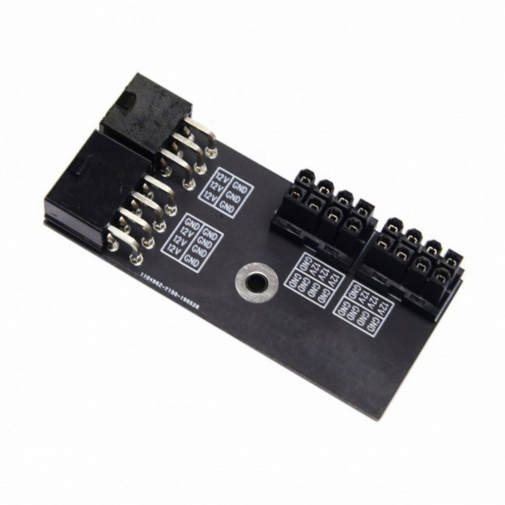 Dual ATX 8Pin Female to 6+8pin Male 180 Degree Angled Power Adapter for NVIDIA 3080 3090 Graphics Card GPU PW-025