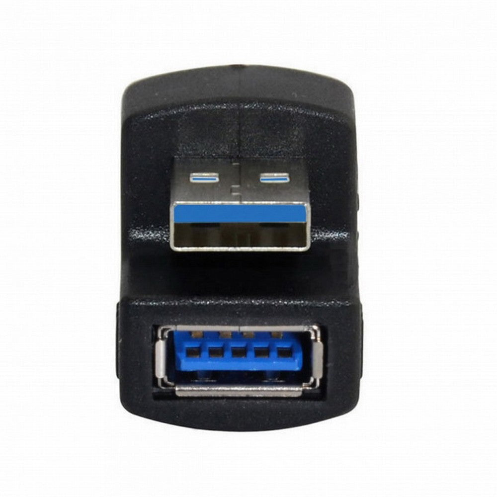 2pcs/Set Up Down Angled USB 3.0 Adapter A Male to Female Extension 180 Degree 5Gbps U3-099
