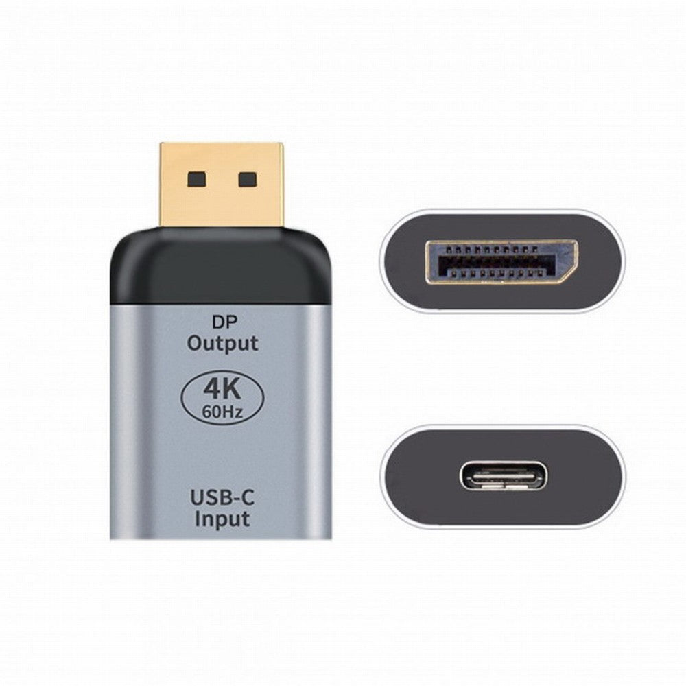 USB-C Type C Female Source to Displayport DP Sink HDTV Adapter 4K 60hz 1080p for Tablet Phone Laptop UC-012-DPF