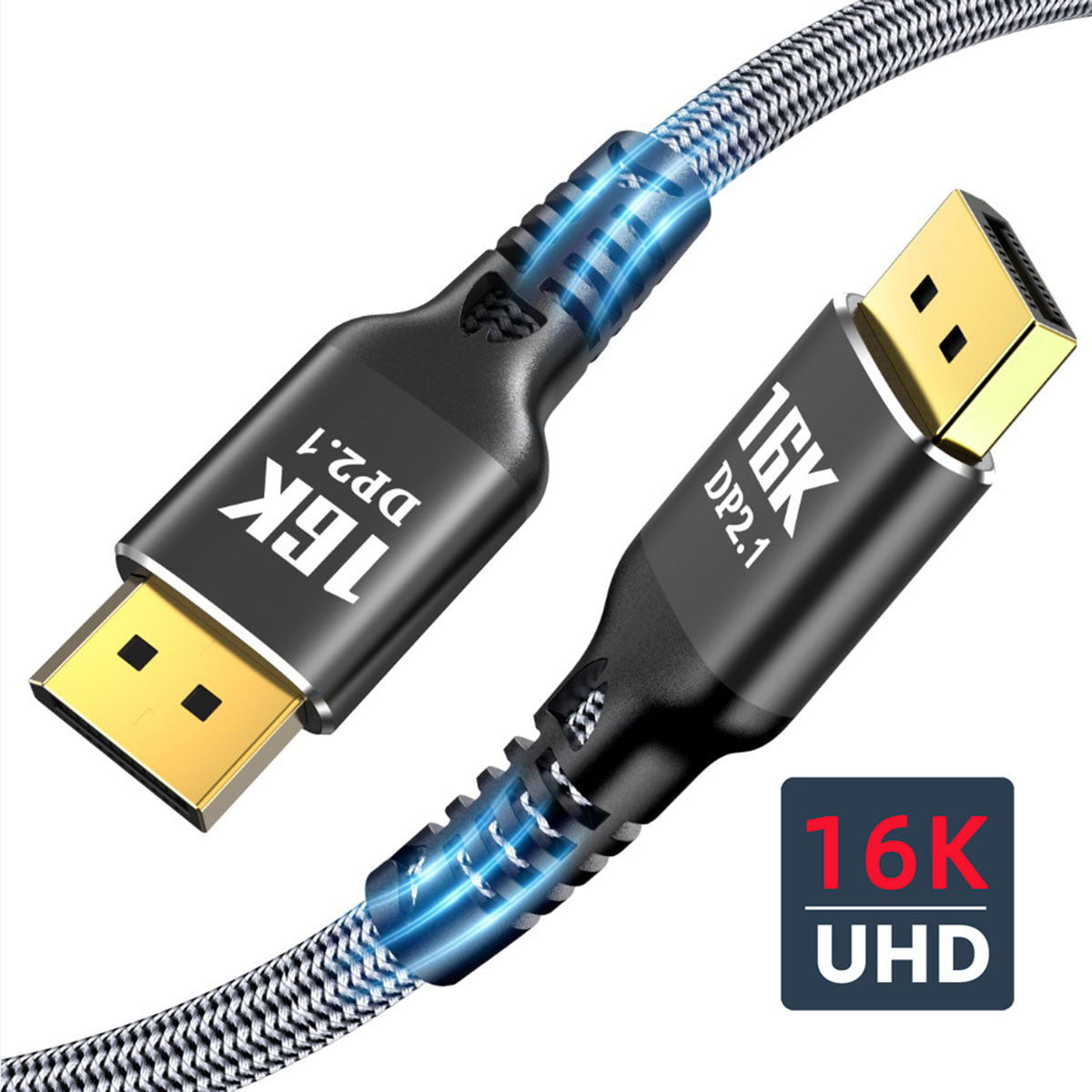 DisplayPort 2.0 DP to DP Cable 16K 60hz Cable 2m Ultra-HD UHD DP 1.4 8K 120hz for PC Laptop TV DP-003-2.0M