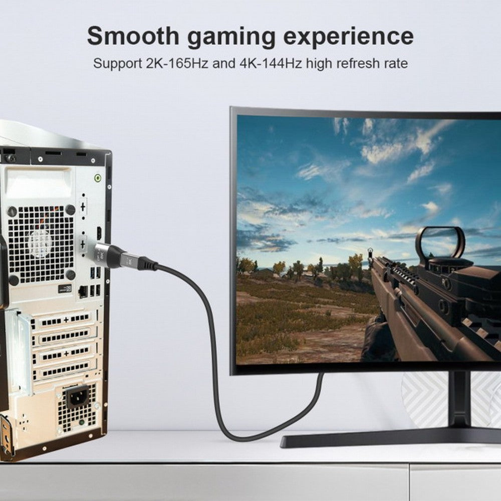 Mini DisplayPort 1.4 8K 60hz Female Adapter Ultra-HD UHD 4K 144hz to DP Male 7680*4320 for Video PC Laptop TV DP-042