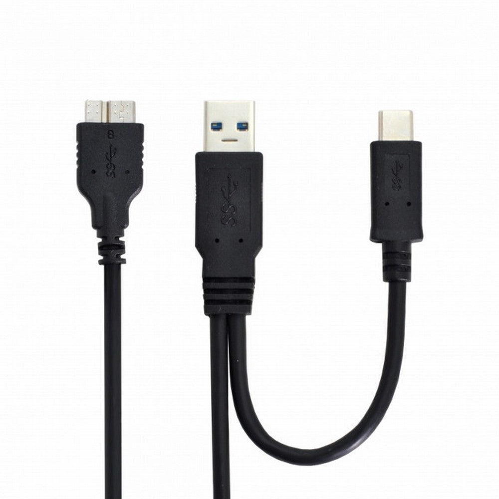 Combo USB-C USB 3.1 Type-C USB3.0 Type-A Host to Micro USB 3.0 Target Data Cable for Disk UC-165