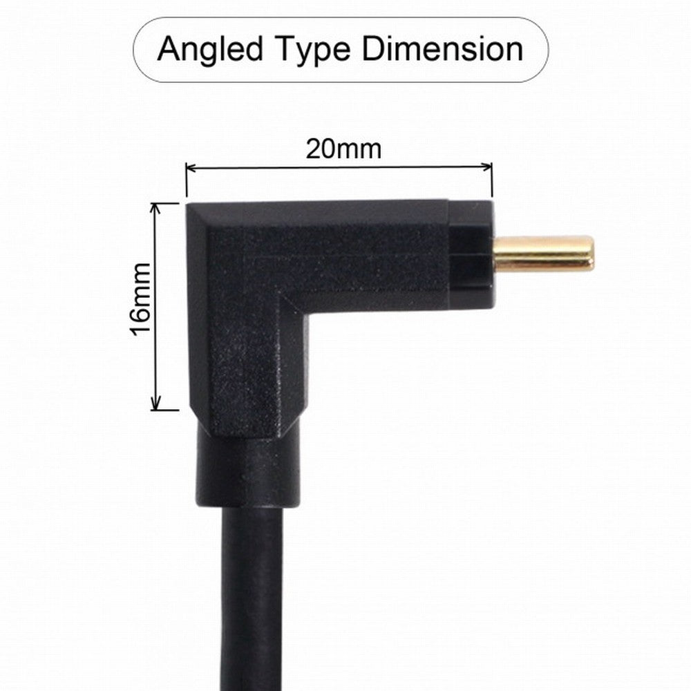 90 Degree Up Down Angled USB-C USB 3.1 Type C Male to Female Extension Data Cable 30cm UC-049-UP