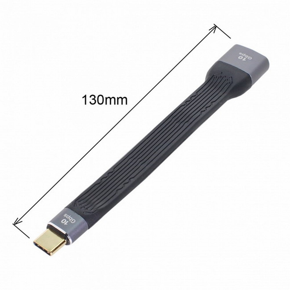 USB 3.1 Type C Male Host to USB3.0 Type A Female OTG Flat Slim FPC Data Cable 13cm for Laptop Phone UC-063-0.13M