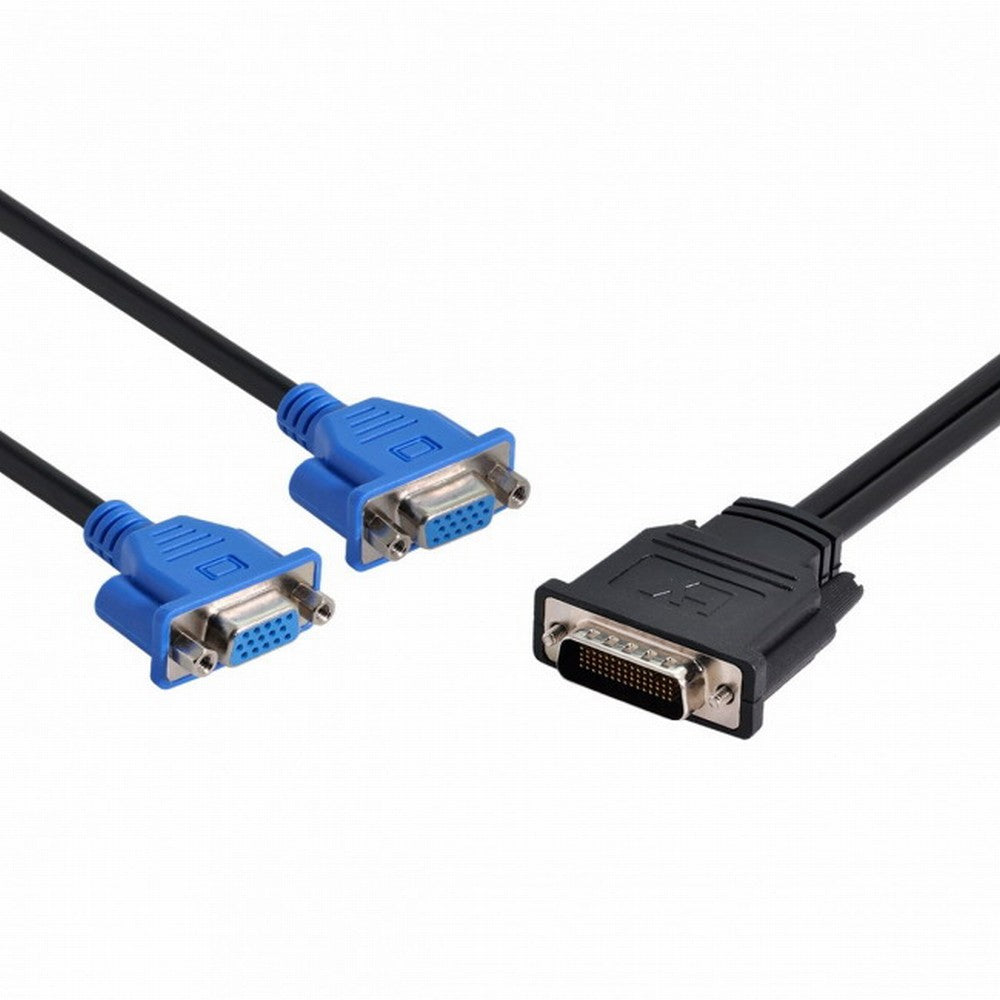 DMS-59pin Male to Dual 15Pin VGA RGB Female Splitter Extension Cable for PC Graphics Card DB-025