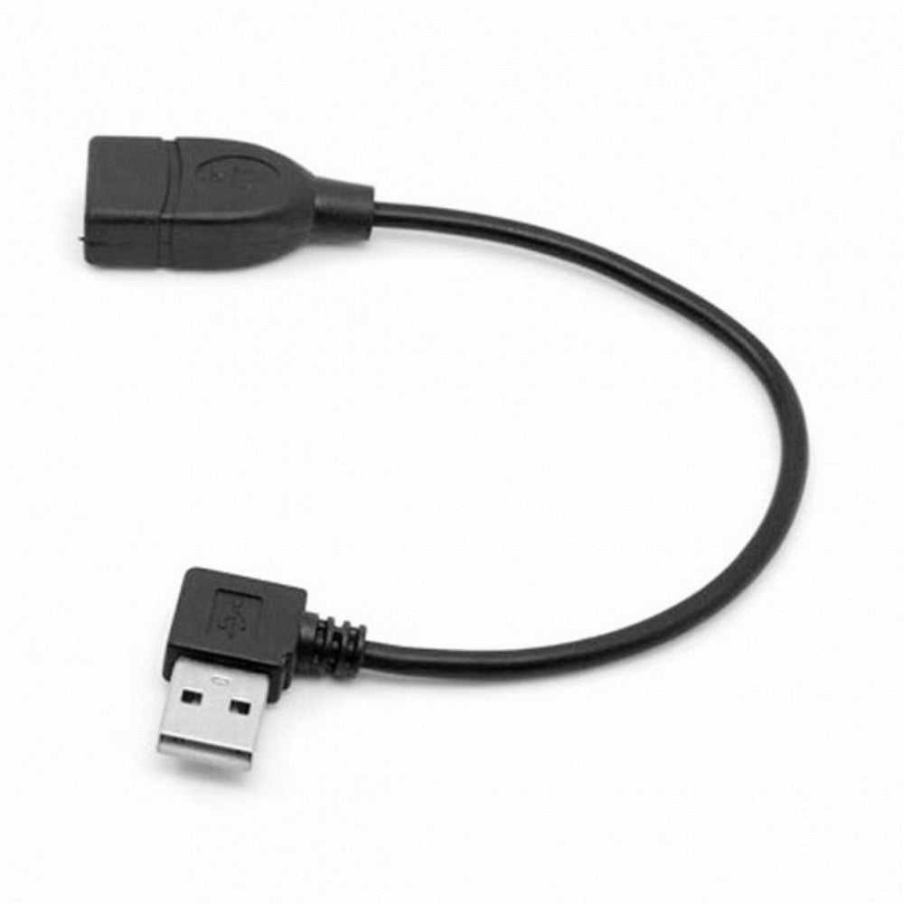 90D Left Angled Type USB 2.0 A Male to USB Female M/F Extension Cable CC-U2-002-LE