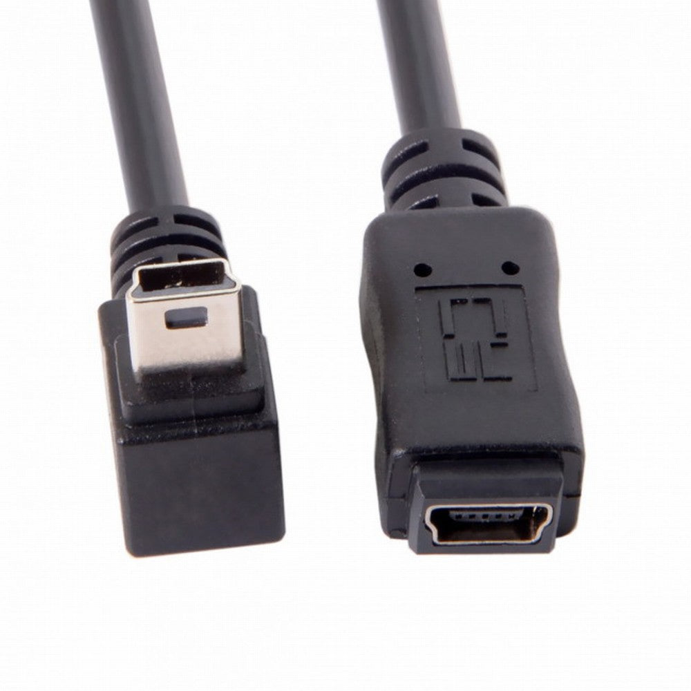 GPS Mini USB 5P 90D Down Direction Angled Male to 5p Female Extension Cable 0.2M U2-049-DN