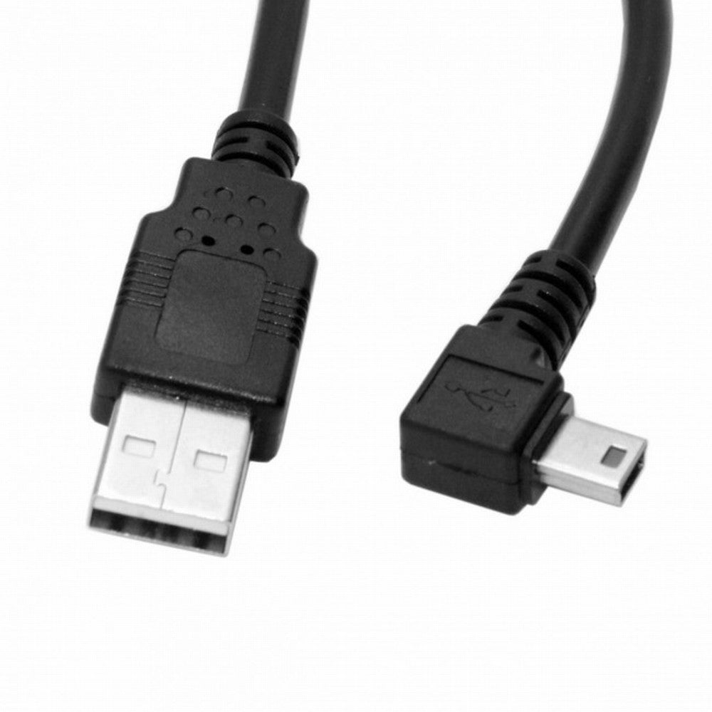 Mini USB B Type 5pin Male Left Angled 90 Degree to USB 2.0 Male Data Cable 6ft 1.8m U2-057-LE-1.8M