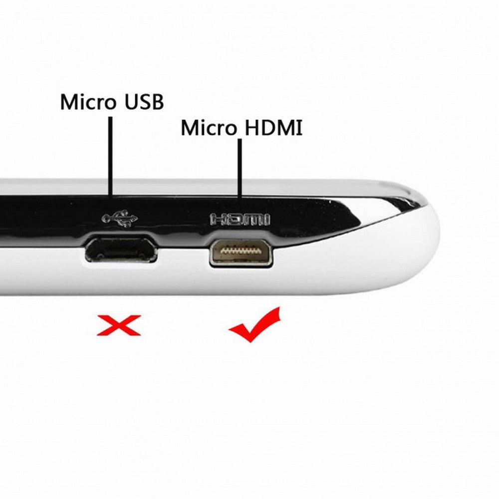 Down Angled 90 Degree Micro HDMI to HDMI Male HDTV Cable for Cell Phone Tablet Camera HD-066-DN