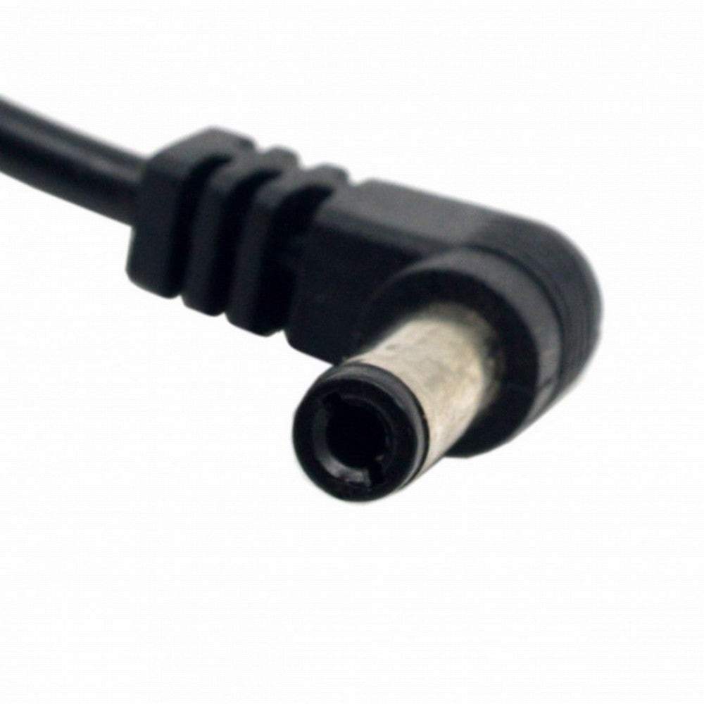 DC Power 5.5 x 2.1mm / 2.5mm Male to 5.5 2.1/2.5mm Male Plug Cable Right Angled 90 Degree 60cm PW-051