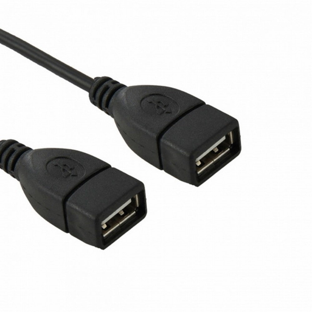 USB 9Pin 10Pin Motherboard Female Header to Dual USB 2.0 Female Adapter Cable 50cm U2-129