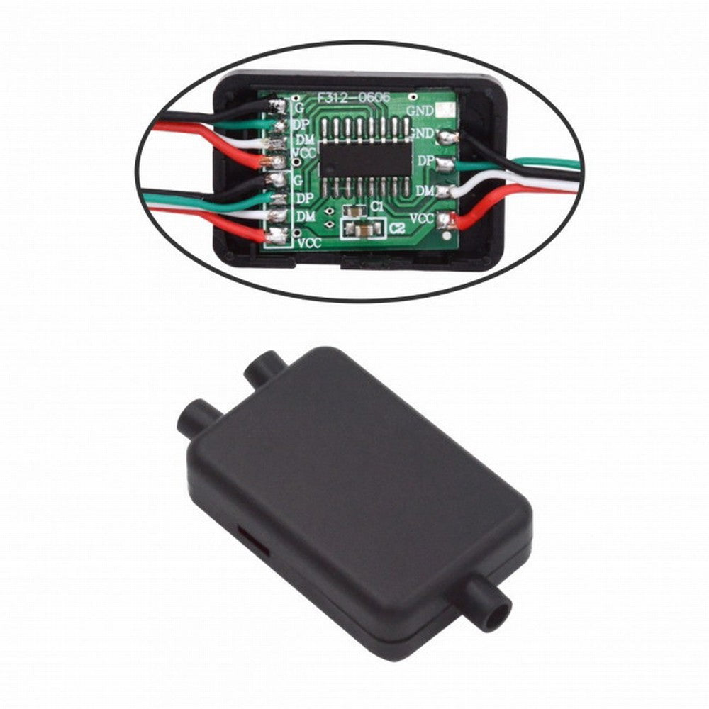 PCBA for USB2.0 Ports HUB USB 1 to 2 Splitter with SR Cover for DIY OEM Parts 3.0mm Cable CN-003
