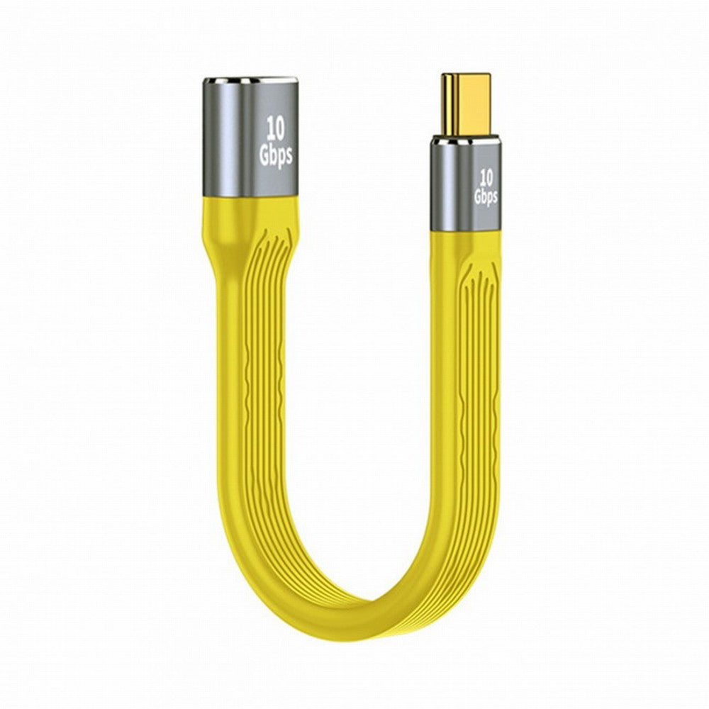 Yellow USB 3.1 Type C Male Host to USB3.0 Type A Female OTG Flat Slim FPC Data Cable for Laptop Phone UC-063-0.13Y
