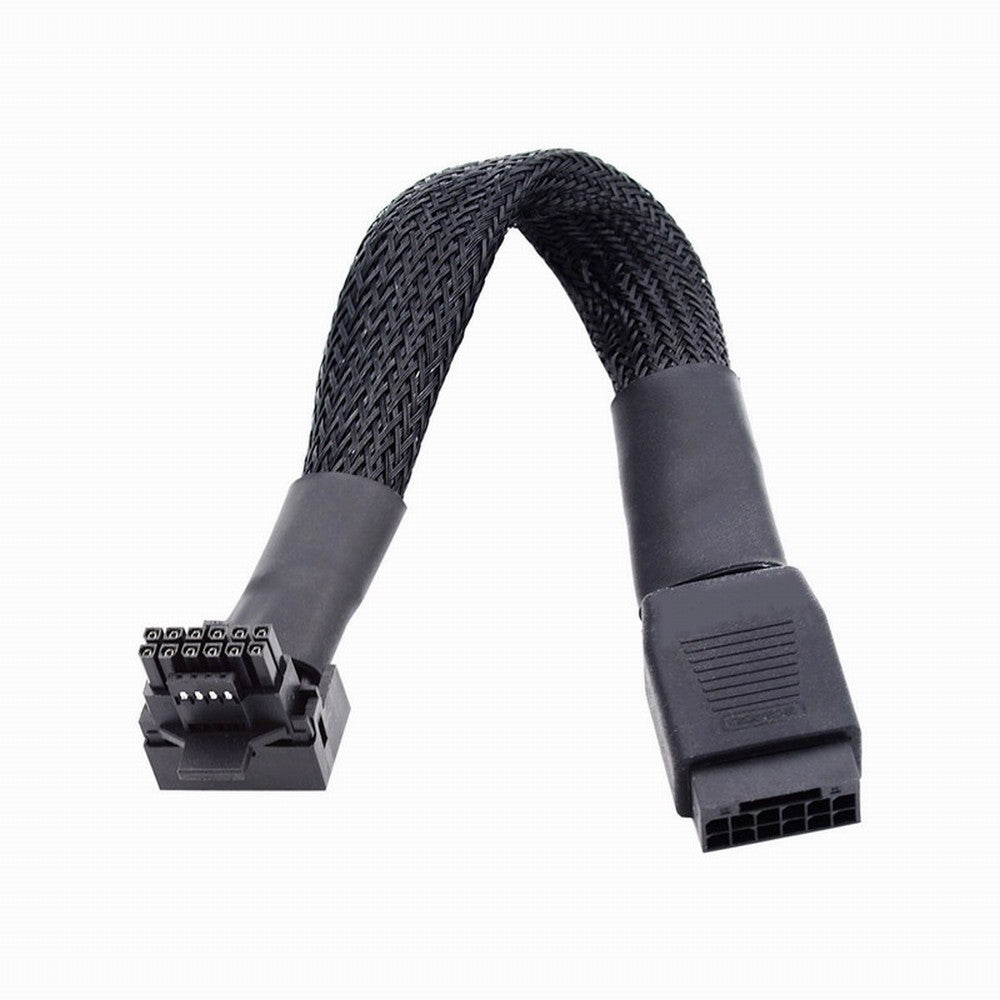 12VHPWR ATX3.0 PCI-E 5.0 Power Modular Cable Male to Female Up Angled 90 Degree Extension for 3080 3090TI PSU 16Pin 12+4P Graphics Card PW-043-UP