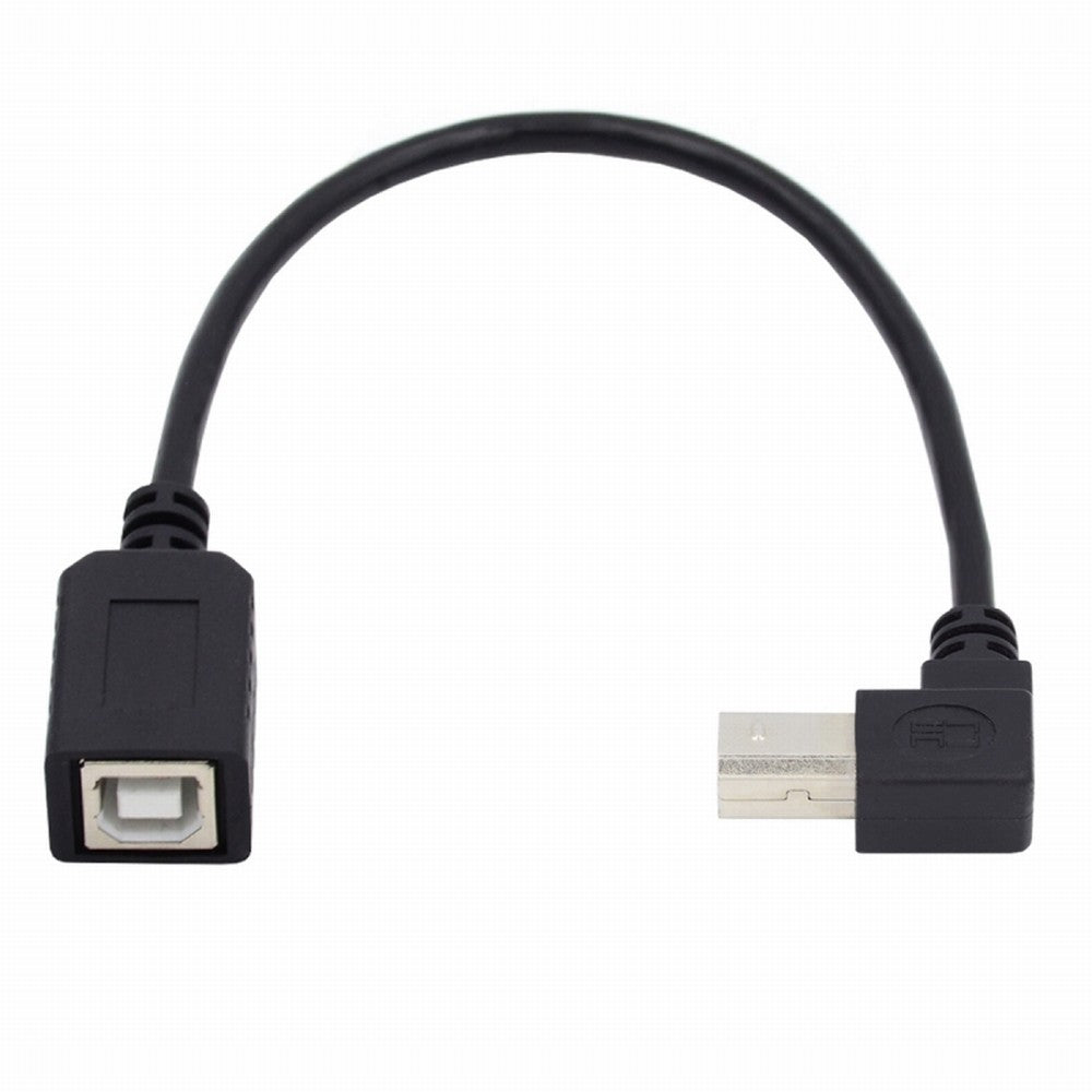USB 2.0 B Type Male to Female Extension Cable Up Angled 90 Degree 20cm for Printer Scanner Disk U2-068-UP