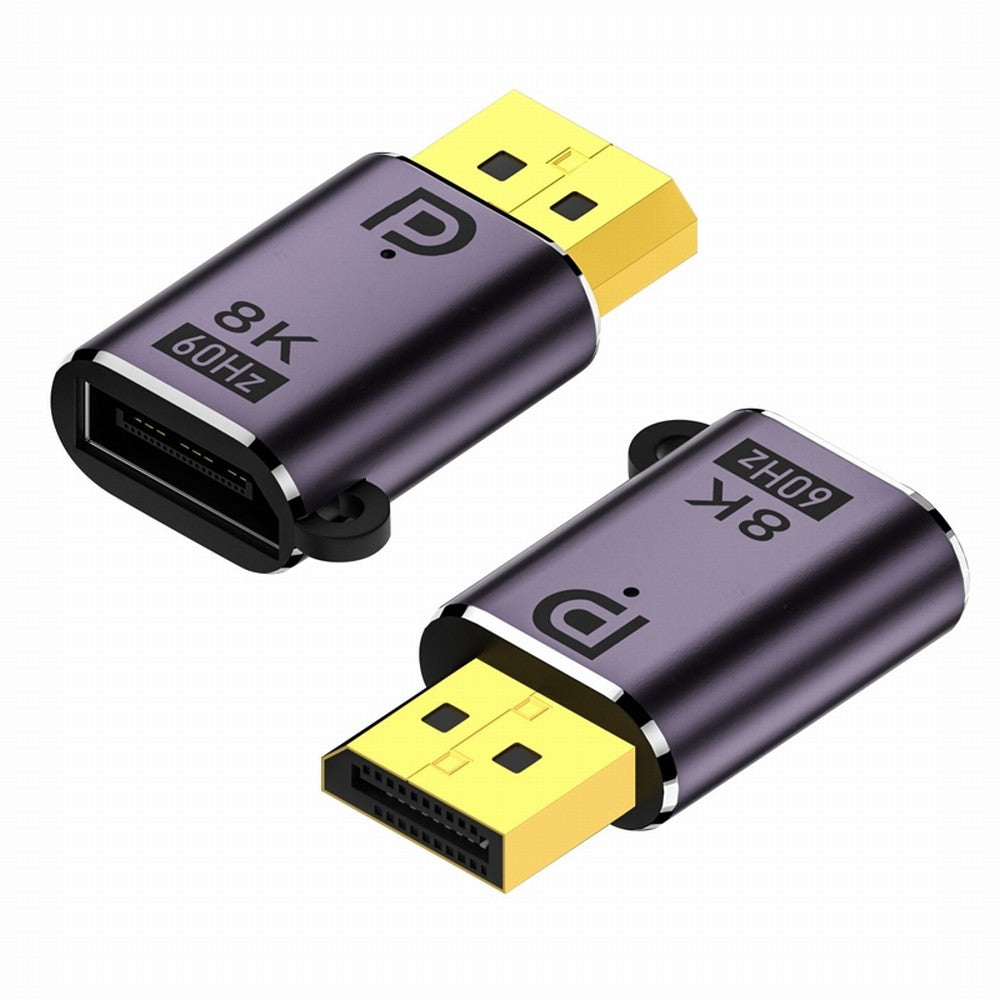 DisplayPort 1.4 Male to DP Female 8K 60hz Adapter Ultra-HD UHD 4K 144hz 7680*4320 for Video PC Laptop Monitor DP-036-8K02