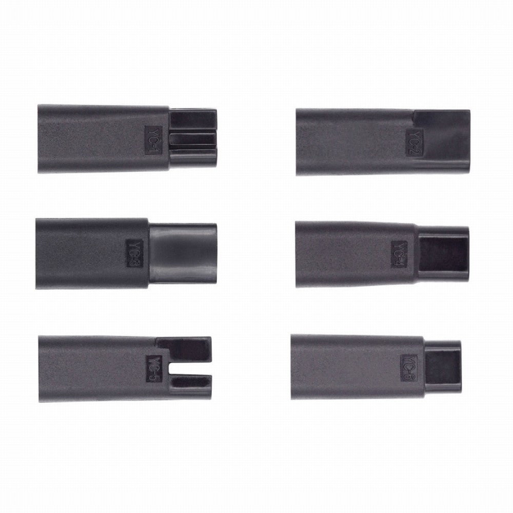 6pcs/set USB-C Female to 2Pin DC 5V Power Charge Adapter for Electric Hair Clipper Beard Trimmers Shavers Beauty Instruments UC-150