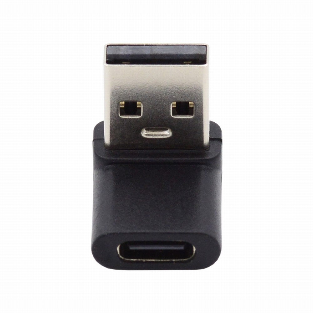 USB-C Type C Female 90 Degree Up Angled to USB 3.0 A Male Data Adapter for Laptop Desktop UC-067-UP