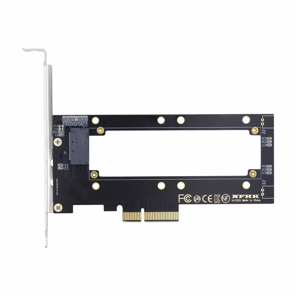 PCI-E4.0 4X Host Adapter to NVMe Ruler 1U GEN-Z EDSFF 5.9mm 8.0mm Thickness Short SSD E1.S Carrier Adapter SF-036-BK