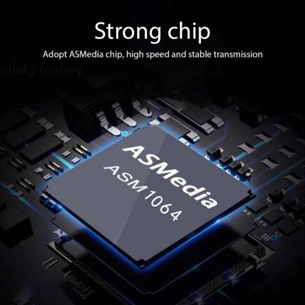 Four SATA NGFF Key B+M SSD to PCI-E 1x Mainboard Desktop Adapter Converter SSD Card ASM1064 2280 SA-061