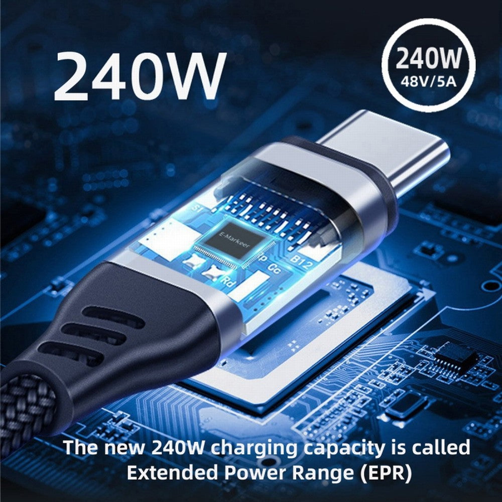 USB4 Type C Male to Female Extension 240W Power 40Gbps Data 8K Video Adapter Low Profile Left Right Angled for NS Phone Laptop UC-103-LP