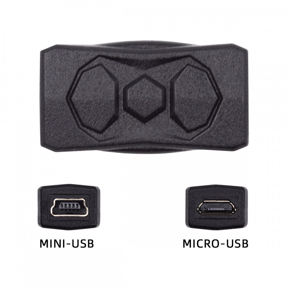 3pcs/lot Micro USB 2.0 to Mini USB 5Pin Male to Female Extension Data Power Adapter U2-006-MM