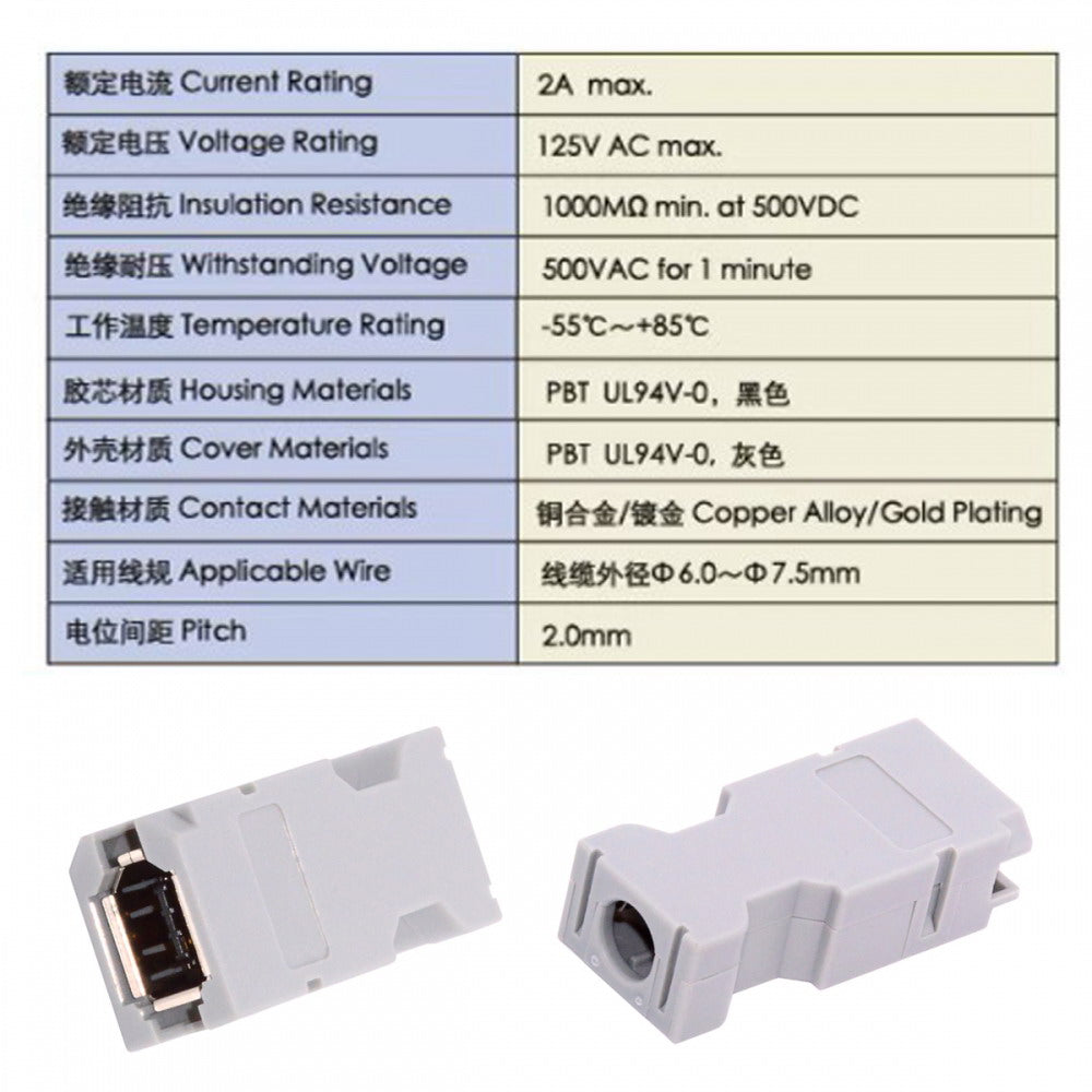 SM-6E I/O Connector IEEE 1394 6Pin CN3 Socket 55100-0670 Female JZSP-CMP9-1-E Compatible with Yaskawa Panasonic Servo 54280-0609 CN-010-FE