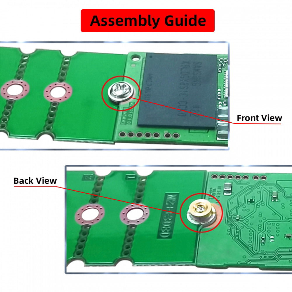 2pcs/lot M2 NGFF NVME M.2 Extended Adapter Card Transfer 2230 2242 2260 2280 Change to Long Size SSD EP-031