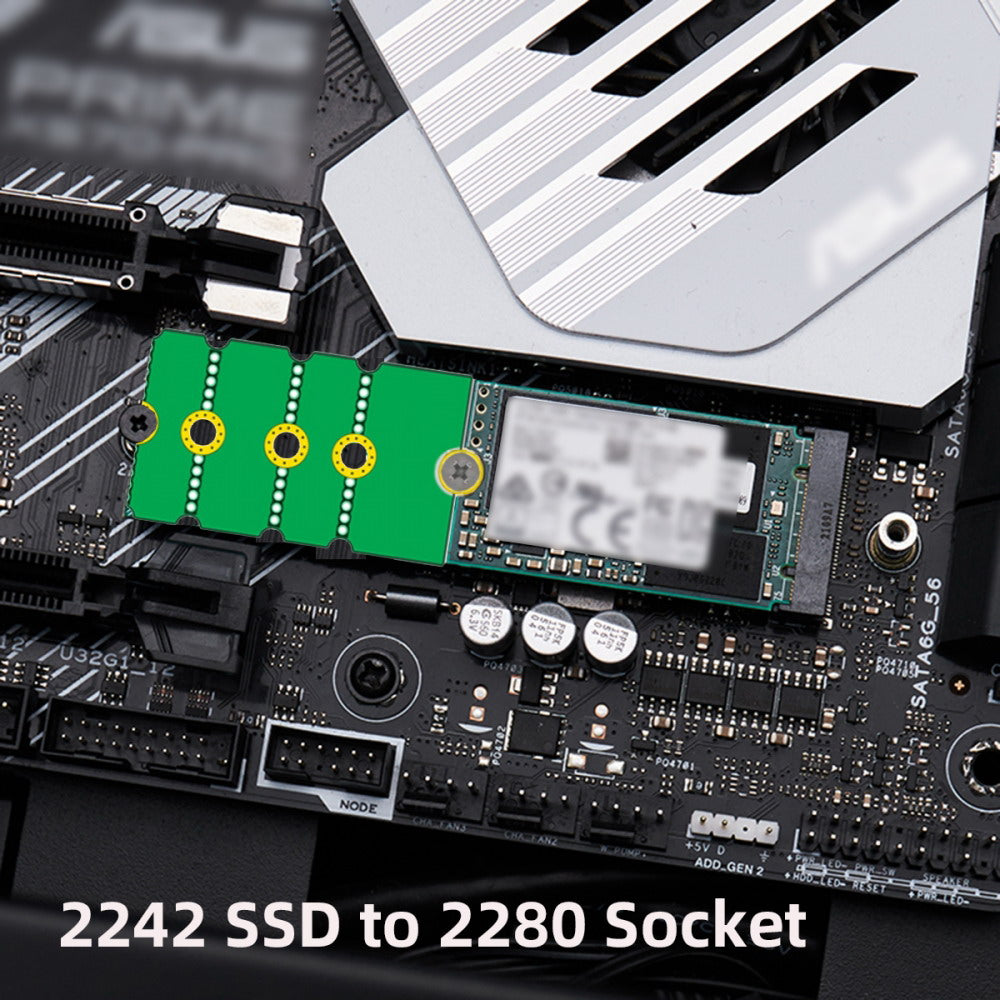 2pcs/lot M2 NGFF NVME M.2 Extended Adapter Card Transfer 2230 2242 2260 2280 Change to Long Size SSD EP-031