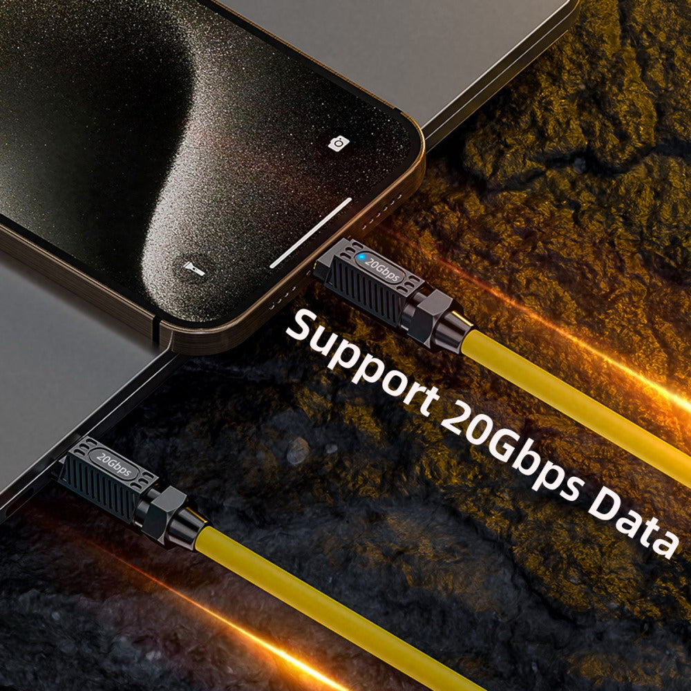 Ultra Soft High Flex USB-C USB4 Cable 20Gbps 140W 8K for Gaming Keyboard Mouse Type-C Male to Male Cable Power & Data UC-157-MM