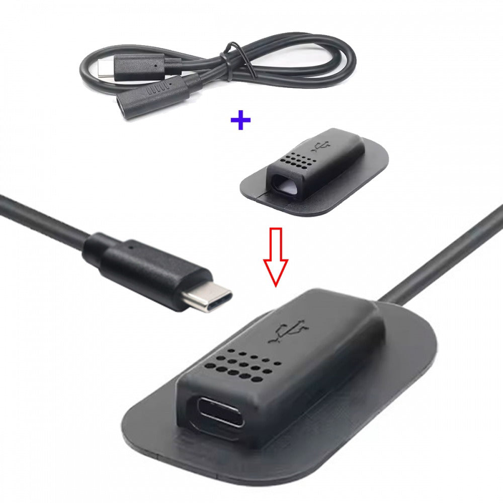 USB-C 65W Type-C Male to Female Extension Cable for Backpack Charging Practical Convenient Outdoor Travel Camping External UC-172