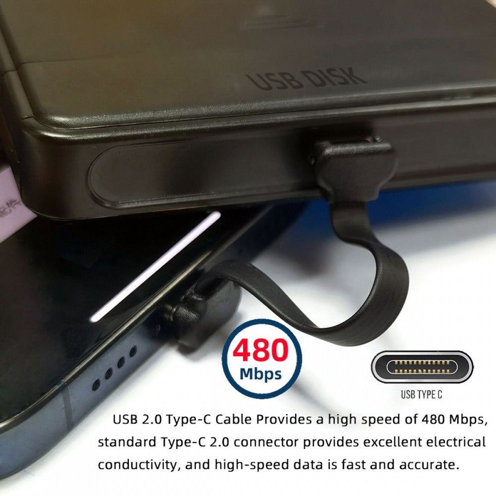 USB-C Type C to USB-C Ultra Slim Flat Power USB2.0 Data Cable Angled Connector 65W Fast Charge for Laptop Tablet Phone