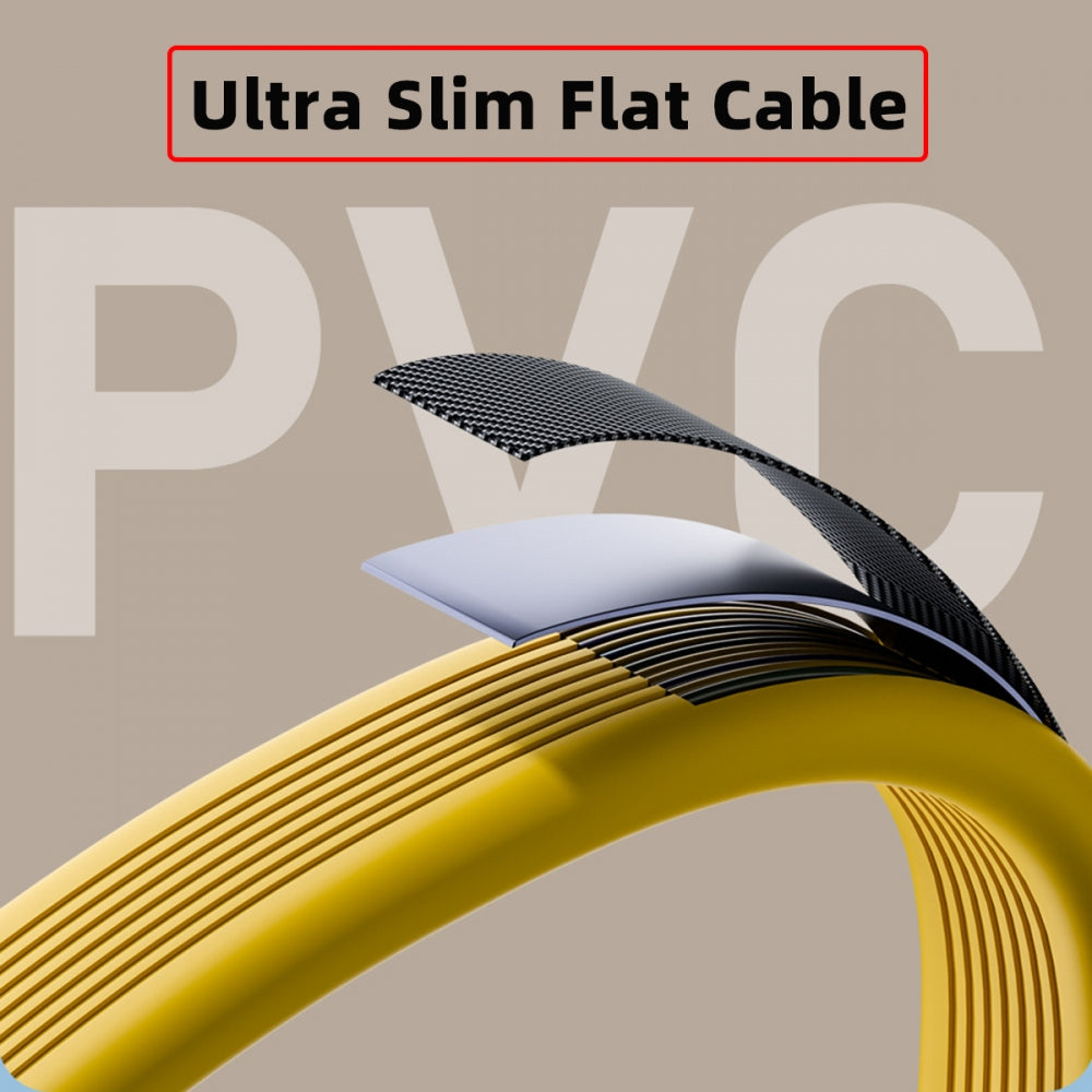 USB4 Male to Female Extension Cable 20Gbps Flat Slim FPC Cable with 100W and 8K 5K USB4.0 Type-C Compatible with Thunderbolt3/4