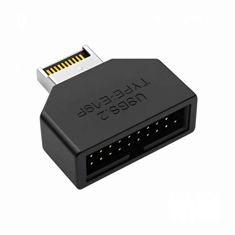 Overmold Type-E IDC Socket USB 3.1 Front Panel Header to USB 3.0 20Pin Header Extension Adapter with CH334P